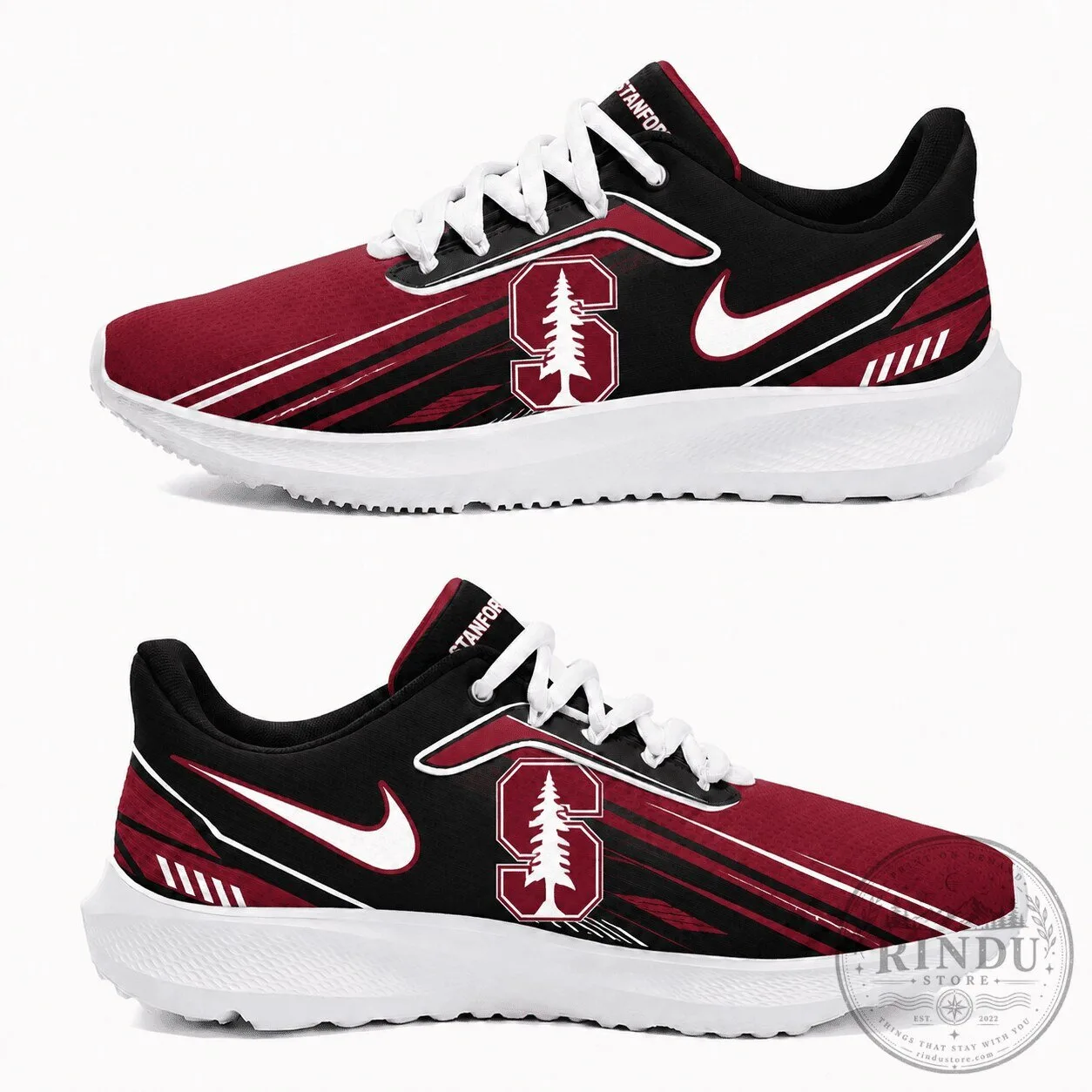 Stanford Cardinal University Running Shoes
